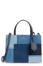 Kate Spade New York Thompson Street - Sam Patchwork Denim Handbag - Blue