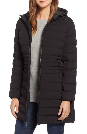 Women's Bcbgeneration Hooded Down Puffer Coat - Black