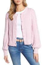Women's 1901 Blouson Sleeve Cardigan, Size - Purple