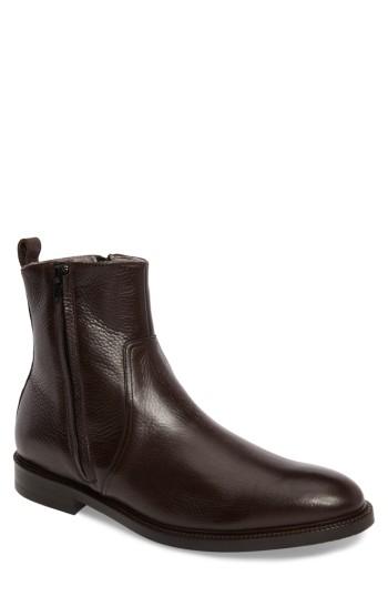 Men's To Boot New York Sheldon Zip Boot With Genuine Shearling