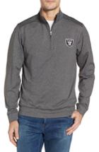 Men's Cutter & Buck Shoreline - Oakland Raiders Half Zip Pullover