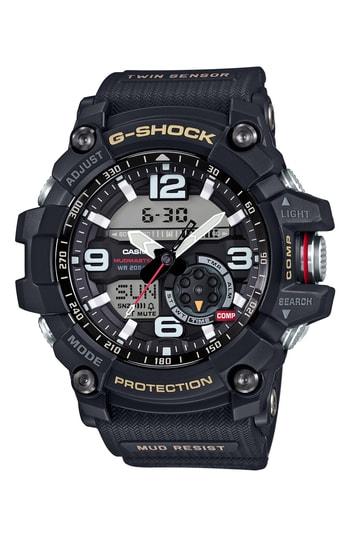 Men's G-shock Mudmaster Casio Resin Ana-digi Watch, 55mm