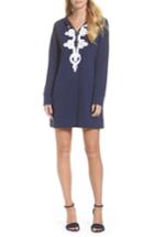 Women's Lilly Pulitzer Skipper Upf 50+ Hooded Shift Dress, Size - Blue