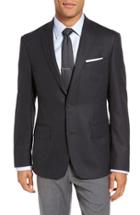 Men's Nordstrom Men's Shop Classic Fit Wool & Cashmere Blazer R - Grey