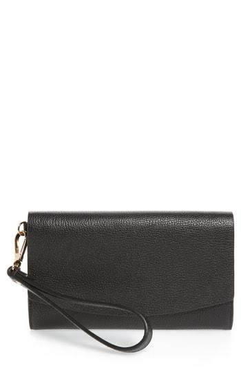 Women's Nordstrom Sara Leather Wristlet - Black