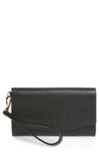 Women's Nordstrom Sara Leather Wristlet - Black