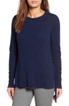 Women's Halogen Side Tie Cashmere Sweater, Size - Blue