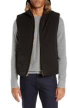 Men's Billy Reid Reversible Genuine Rabbit Fur Vest - Black