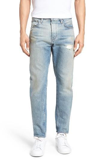 Men's Current/elliott Distressed Taper Fit Jeans - Blue