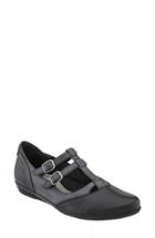 Women's Earth 'gemma' T-strap Flat M - Black