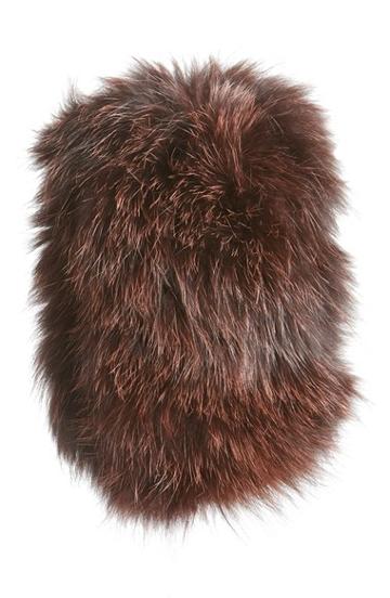Women's Dena Genuine Fox Fur Cowl Collar, Size - Brown