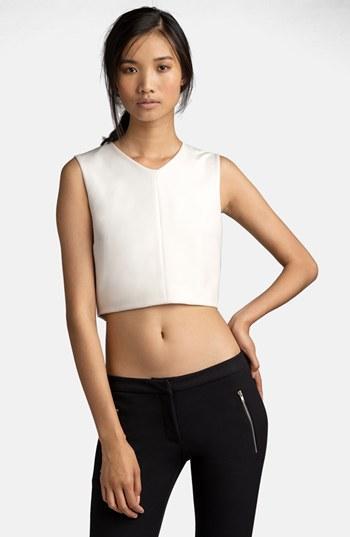 Msgm Crop Top White