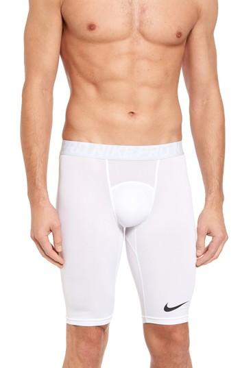 Men's Nike Pro Compression Shorts - White