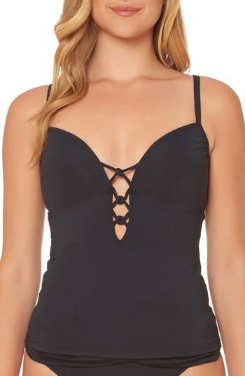 Women's Bleu By Rod Beattie Push Up Tankini - Black