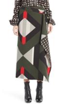 Women's Fendi Lozenge Print Wrap Skirt