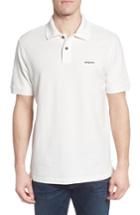 Men's Patagonia Belwe Relaxed Fit Pique Polo, Size - White