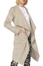 Women's Dorothy Perkins Drawn Waterfall Belted Long Coat
