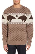Men's Pendleton Bear Sweater, Size - Beige