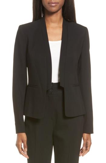 Women's Classiques Entier Sculpted Collar Suit Jacket - Black