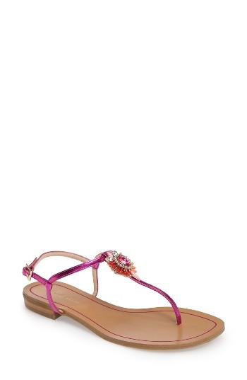 Women's Pelle Moda Baxley 3 Crystal Embellished Sandal M - Pink