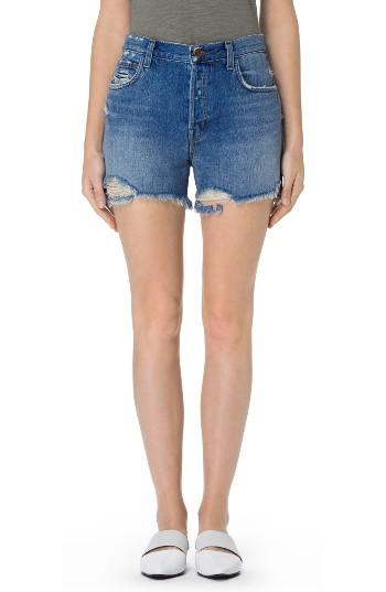 Women's J Brand Ivy High Waist Denim Shorts - Blue