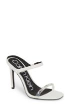 Women's Calvin Klein Dala Strappy Mule .5 M - White