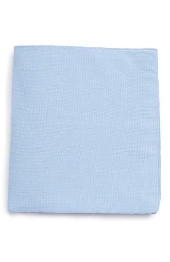 Men's Nordstrom Men's Shop Solid Pocket Square, Size - Blue