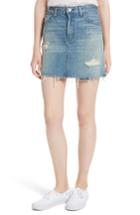 Women's 3x1 Nyc Celine Distressed Denim Skirt - Blue