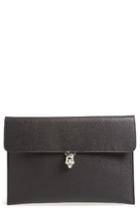 Alexander Mcqueen Calfskin Leather Envelope Clutch -