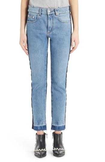 Women's Msgm Paneled Jeans Us / 40 It - Blue