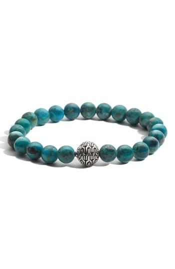 Women's John Hardy 'classic Chain' Turquoise Beaded Bracelet