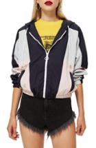 Women's Topshop Rocky Windbreaker Jacket - Blue