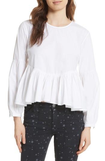 Women's Joie Haukea Shirred Top, Size - White