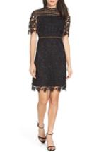 Women's Chi Chi London Adita Crochet Lace Cocktail Dress - Black