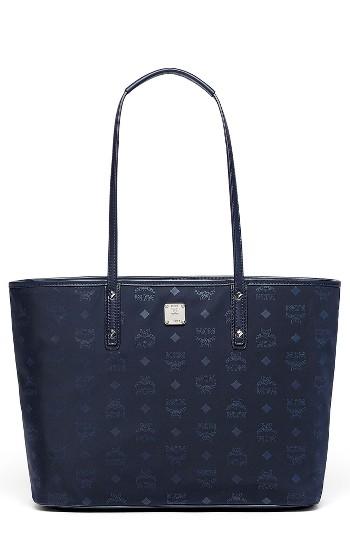 Mcm Medium Anya Nylon Tote - Red