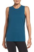 Women's Alo Heat Wave Ribbed Muscle Tee - Blue