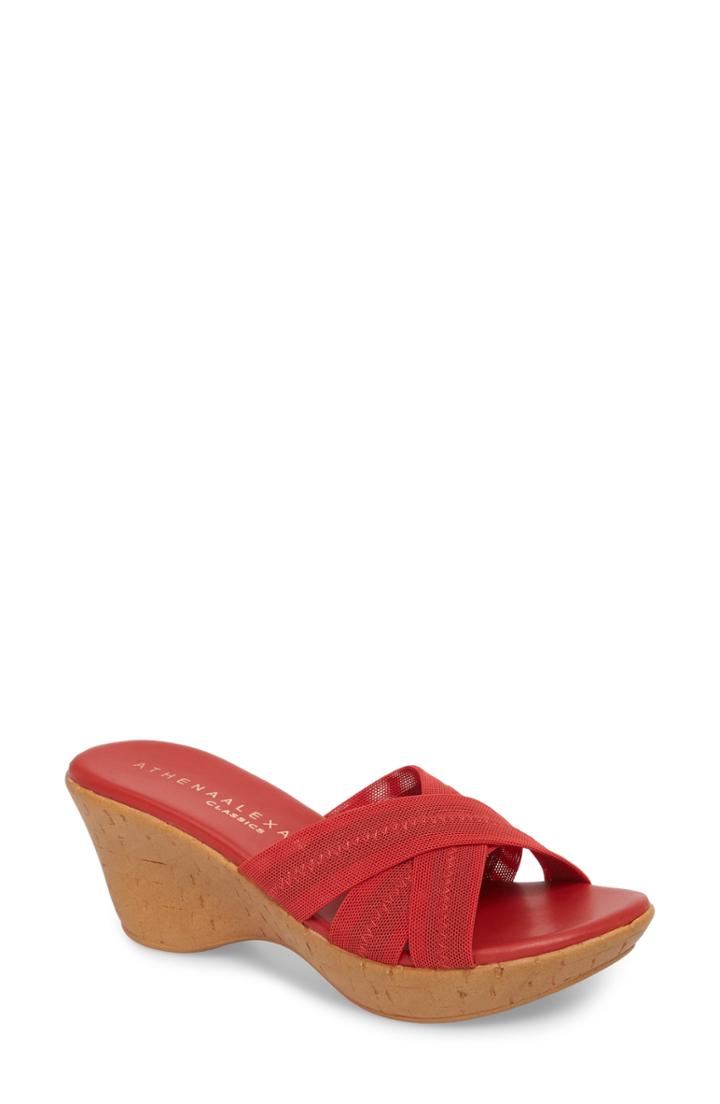 Women's Athena Alexander Optima Mule .5 M - Red