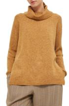 Women's Topshop Oversize Turtleneck Sweater Us (fits Like 6-8) - Yellow