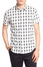 Men's Scotch & Soda Regular Fit Print Woven Shirt - White