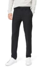 Men's Club Monaco Sutton Trim Fit Stretch Wool Blend Pants X 32 - Black