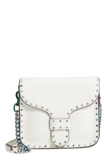 Rebecca Minkoff Medium Midnighter Leather Crossbody Bag - Beige
