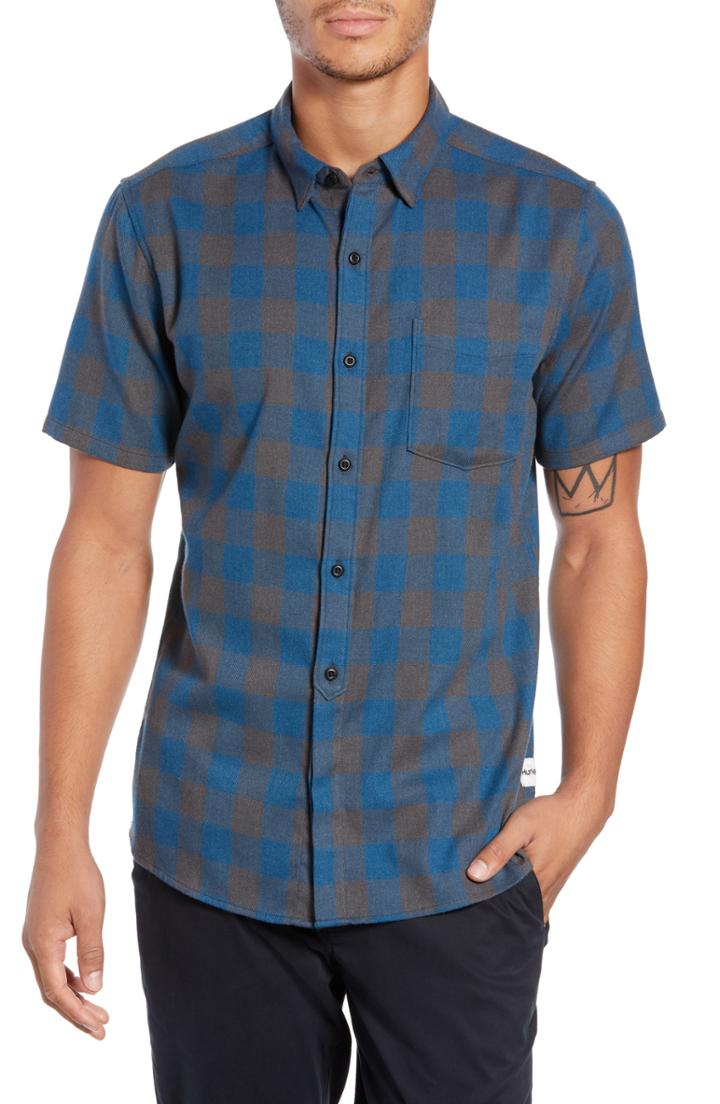 Men's Hurley Bison Check Twill Woven Shirt