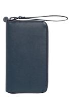 Women's Kikki.k Leather Zip-around Travel Wallet - Blue