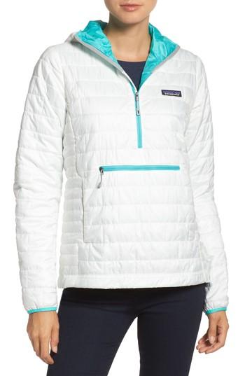 Women's Patagonia Nano Puff Bivy Water Resistant Jacket - White
