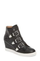 Women's Linea Paolo Fawn Wedge Sneaker M - Black