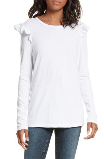 Women's Frame Ruffle Long Sleeve Tee