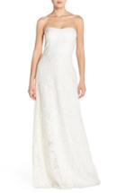 Women's Jenny Yoo 'sadie' Sequin Lace Strapless A-line Gown - White
