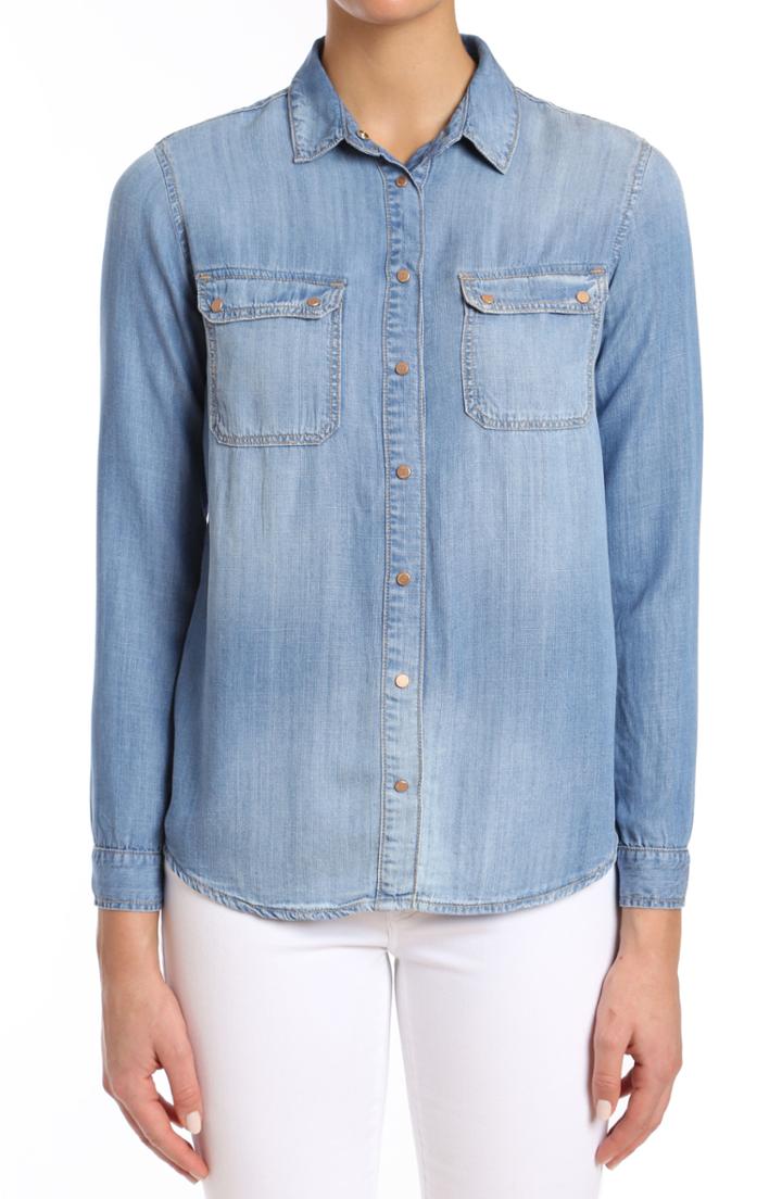 Women's Mavi Sammy Indigo Gold Denim Shirt