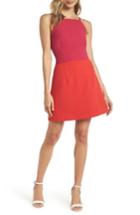 Women's French Connection Whisper Light Colorblock Minidress - Pink