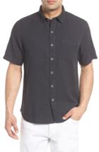 Men's Tommy Bahama Dobby Dylan Sport Shirt - Black